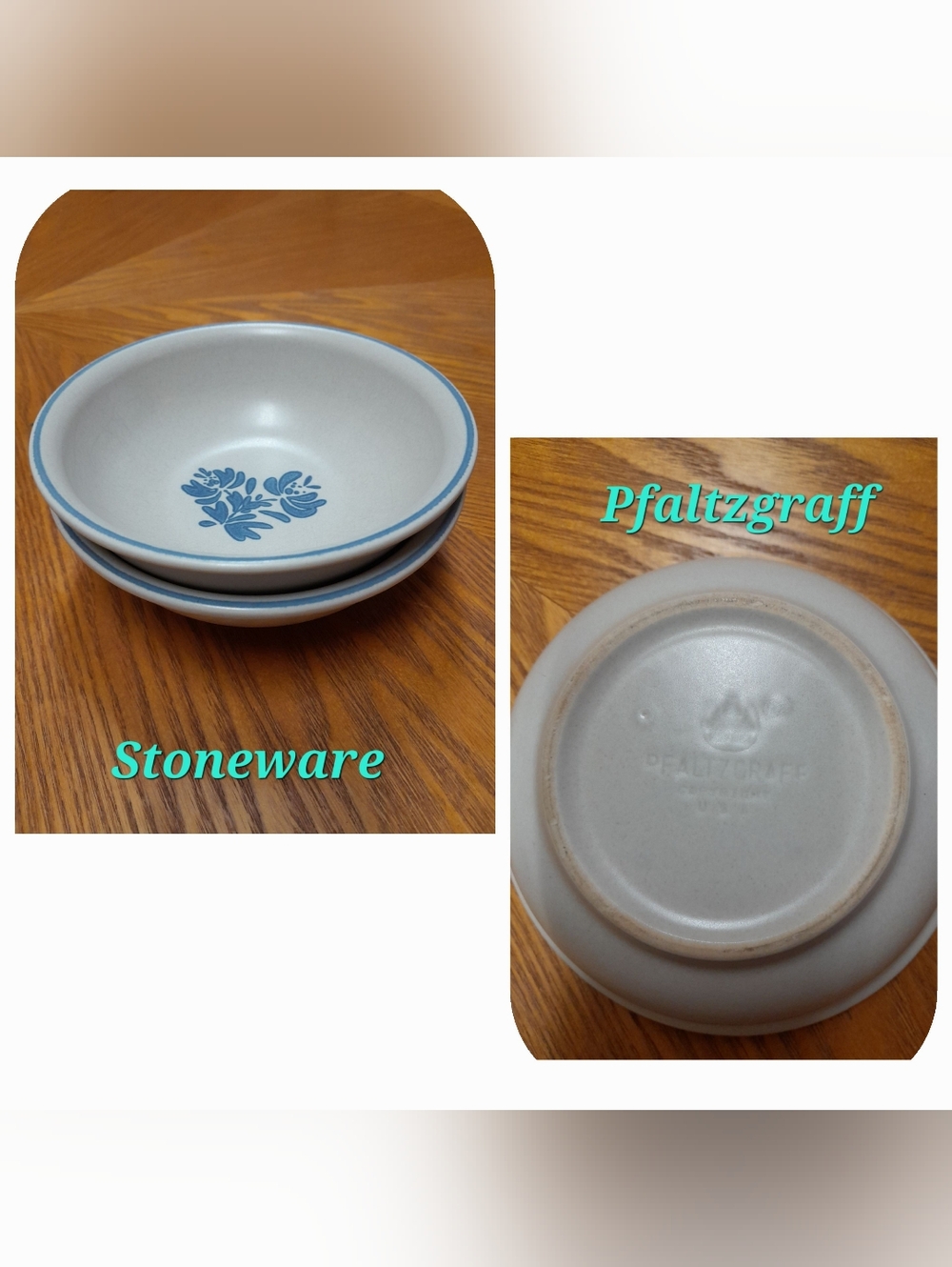 2 Beautiful Vintage Pfaltzgraff Yorktowne Cereal/Soup Bowls Size:OS  Pfaltzgraff